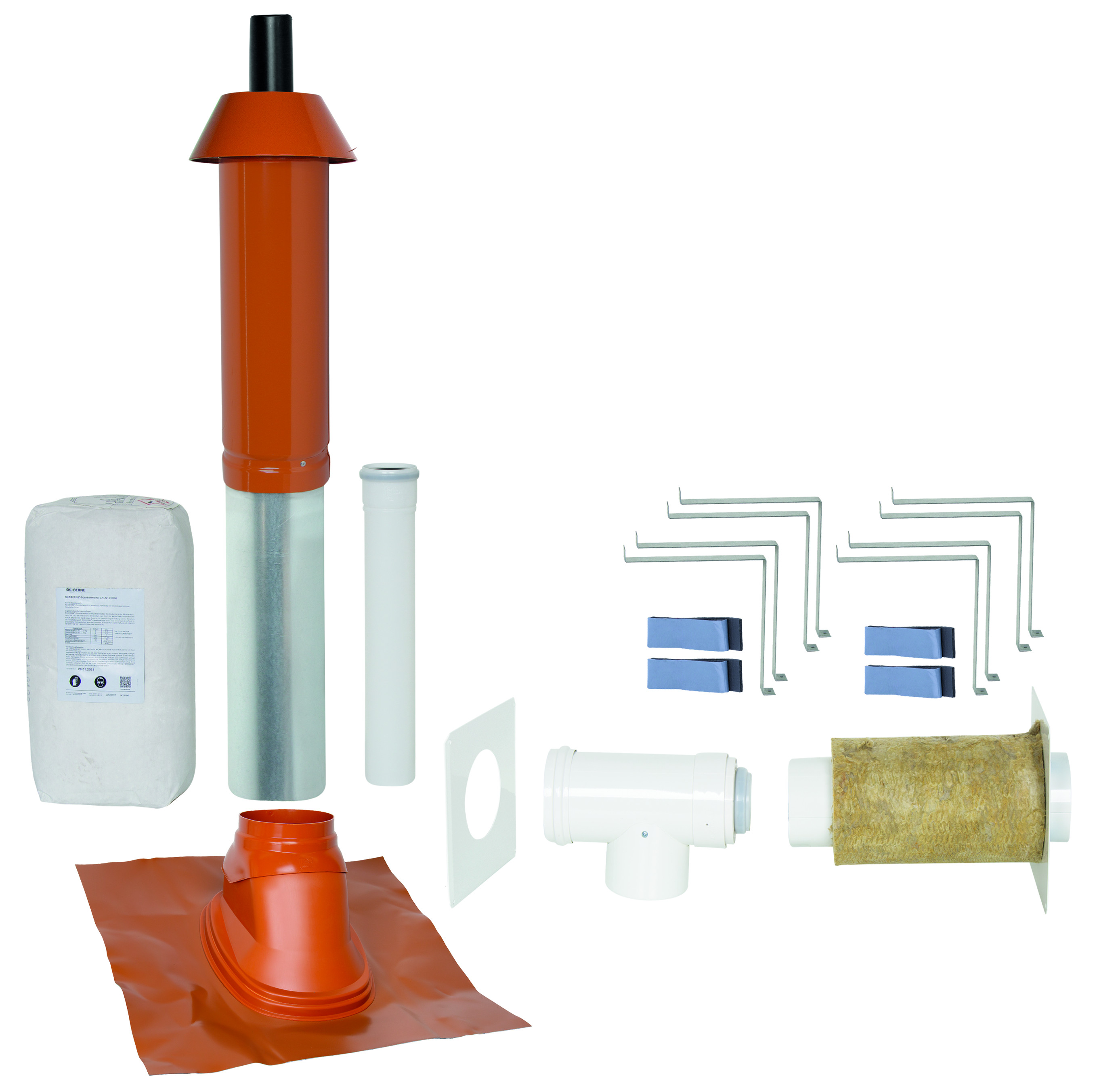 Skoberne GP PORIFIX, 0.4 m, AGL80, Pfanne 25-45 Grad rot 751005