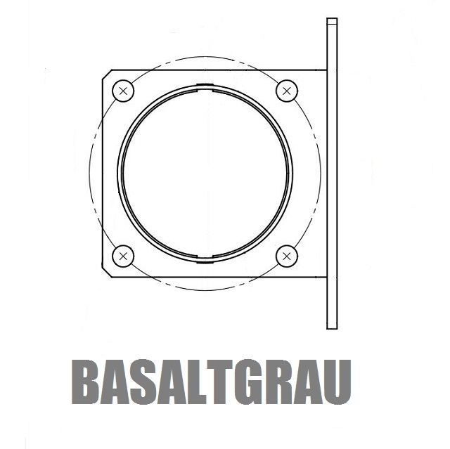 WINDHAGER Rohr Ausgang UG ge. Rohr Ausgang Aschesammelbehaelter PW 055680