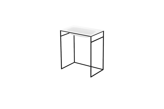 Bette BadM Lux Shape Rahmengestell WT 100 Q012 Schwarz FStr matt 1000x495x890mm Q012-815