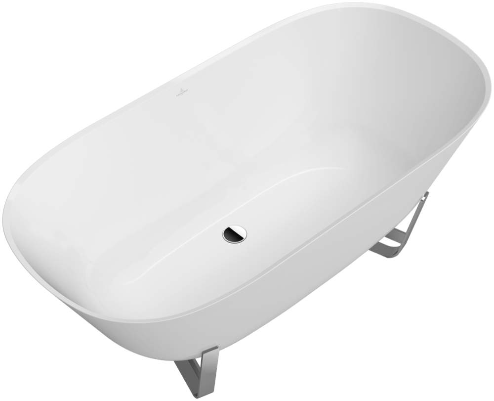 Villeroy Boch Badewanne Antheus 1550x750mm Freistehend Almond Q155ANH7F400VAL