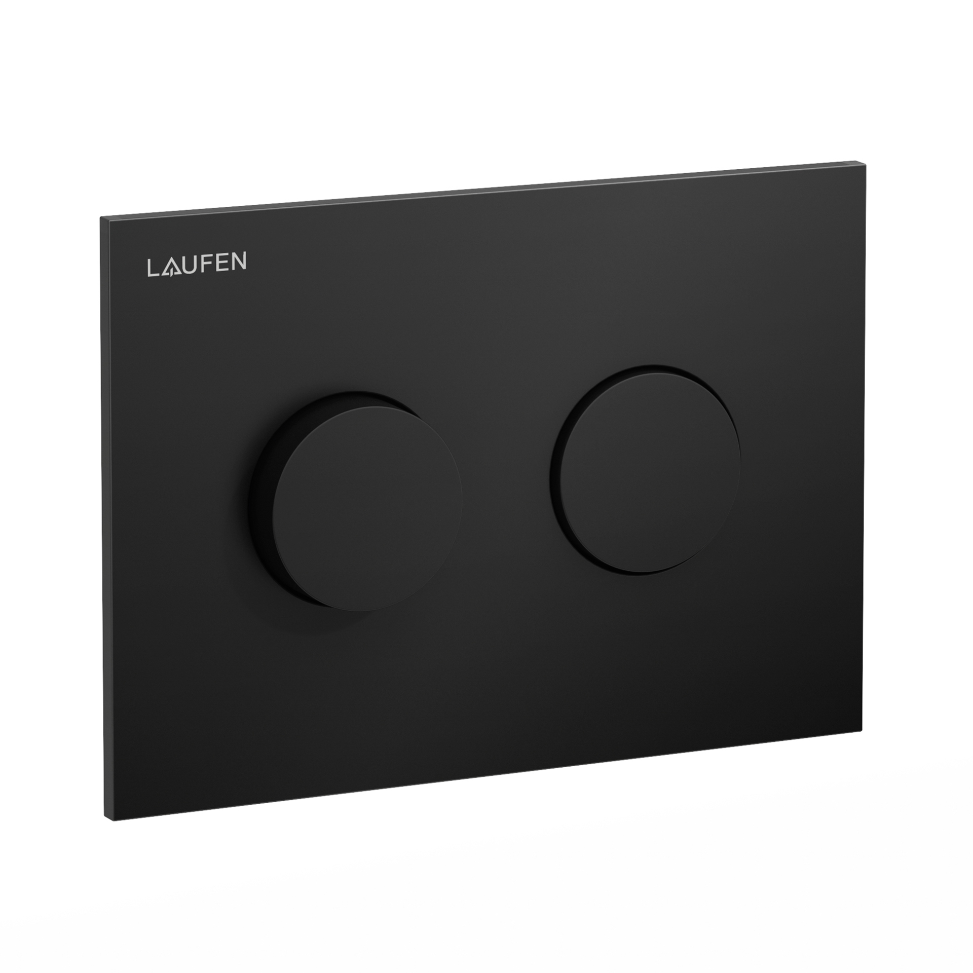 Laufen Betaetigungsplatte GROOVE INEO mit Zweimengenbetaetigung schwarz matt H9001177160001