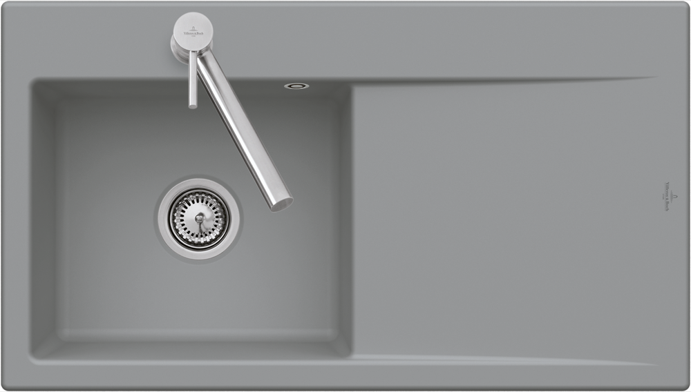Villeroy Boch SP SuBadewanneay Style 50 Flat 33512F 880x490mm re-eckig Pure Black 33512FR7