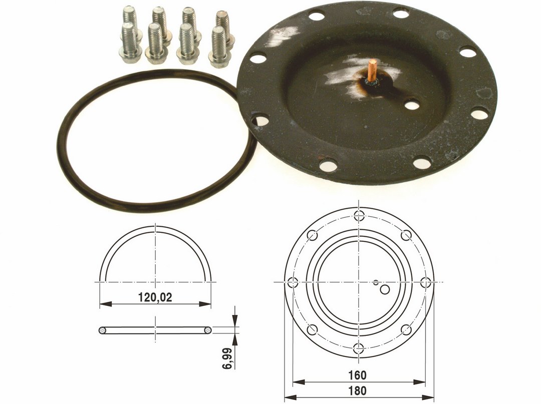 BOSCH Ersatzteil TTNR: 7747004730 Handlochdeckel DN120 everp
