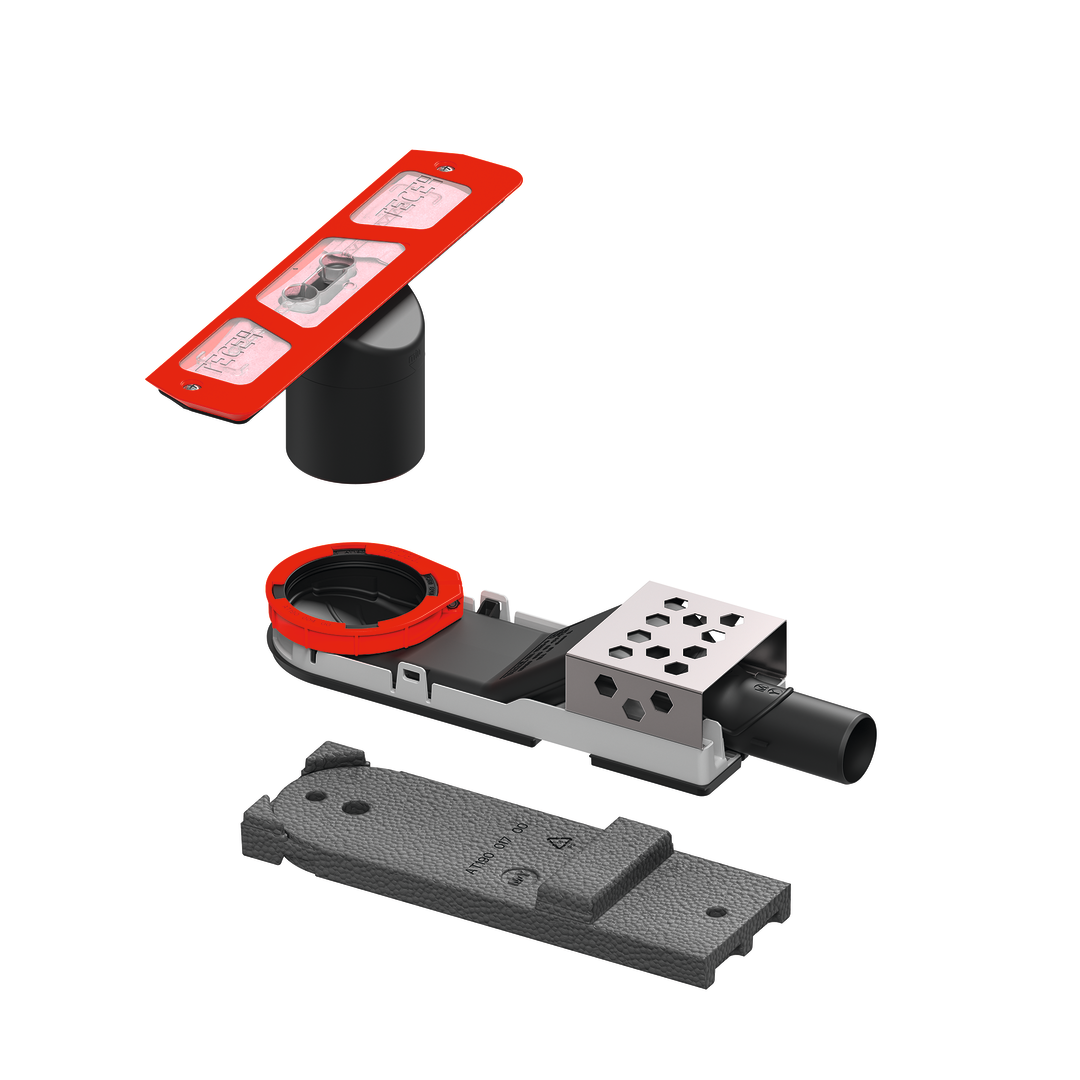 TECEdrainway Ablauf waagerecht "flach", DN 40 693020