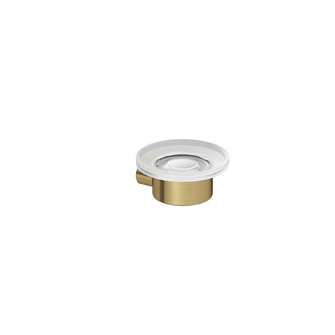 KLUDI VELA R Seifenschale transparentes Glas Brushed Gold 58985N0 KLUDI VELA R Seifenschale transparentes Glas Brushed Gold 58985N0
