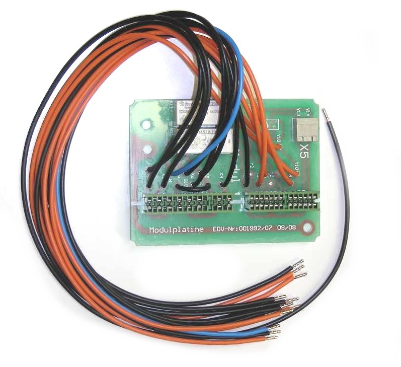 WINDHAGER MOD.AN.PLA.GELoe.010PMX Modul-Anschlussplatine PMX-Zufuehrung 042004