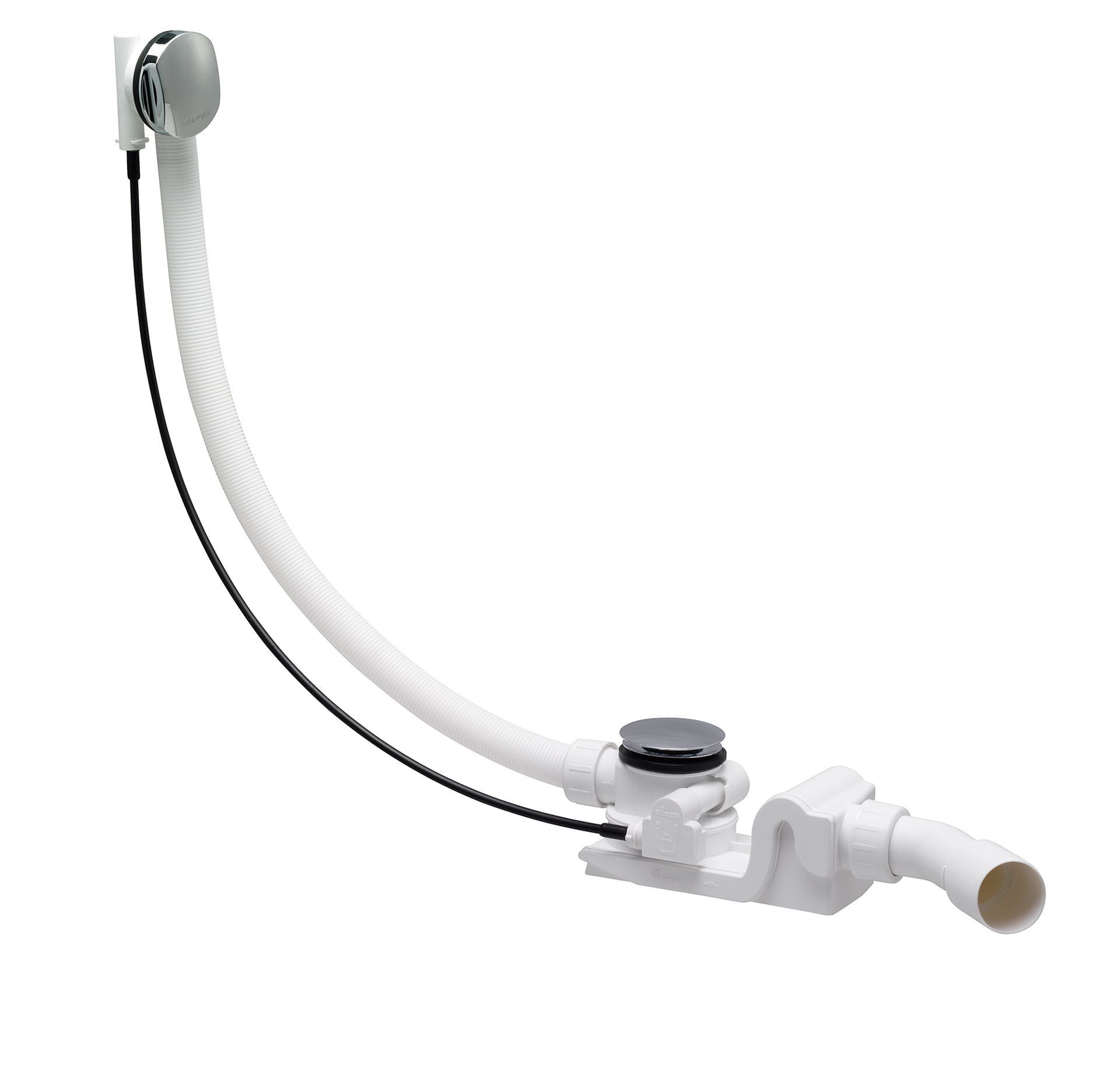 Laufen Ab- und ueberlaufgarnitur ALESSI verchromt H2944570000001
