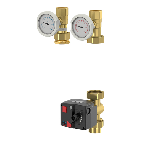Flamco Circontrol G2 MK, m. Motor u. Mischer MK 1", rechts, Absperr- und Ruecklaufset M61827.7 Flamco Circontrol G2 MK, m. Motor u. Mischer MK 1", rechts, Absperr- und Ruecklaufset M61827.7