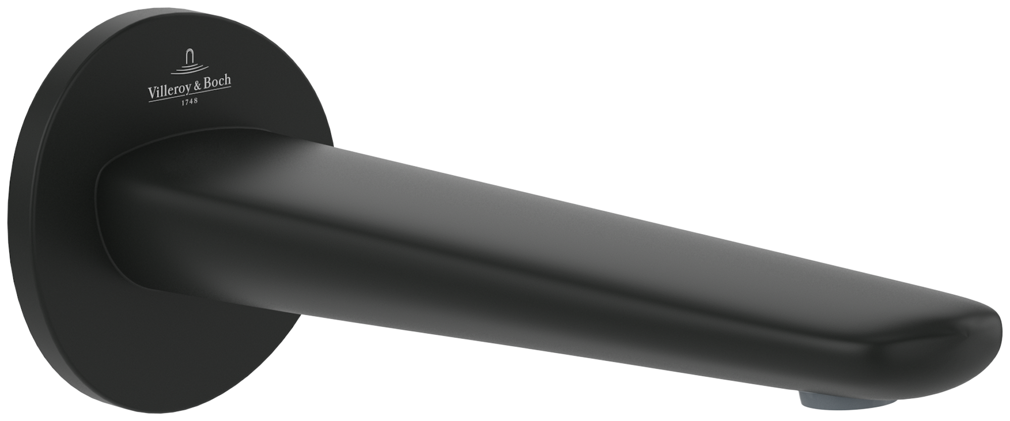 Villeroy Boch Badewannenauslauf Antao 85x223x84mm Rund Matt Black TVT111003000K5 Villeroy Boch Badewannenauslauf Antao 85x223x84mm Rund Matt Black TVT111003000K5