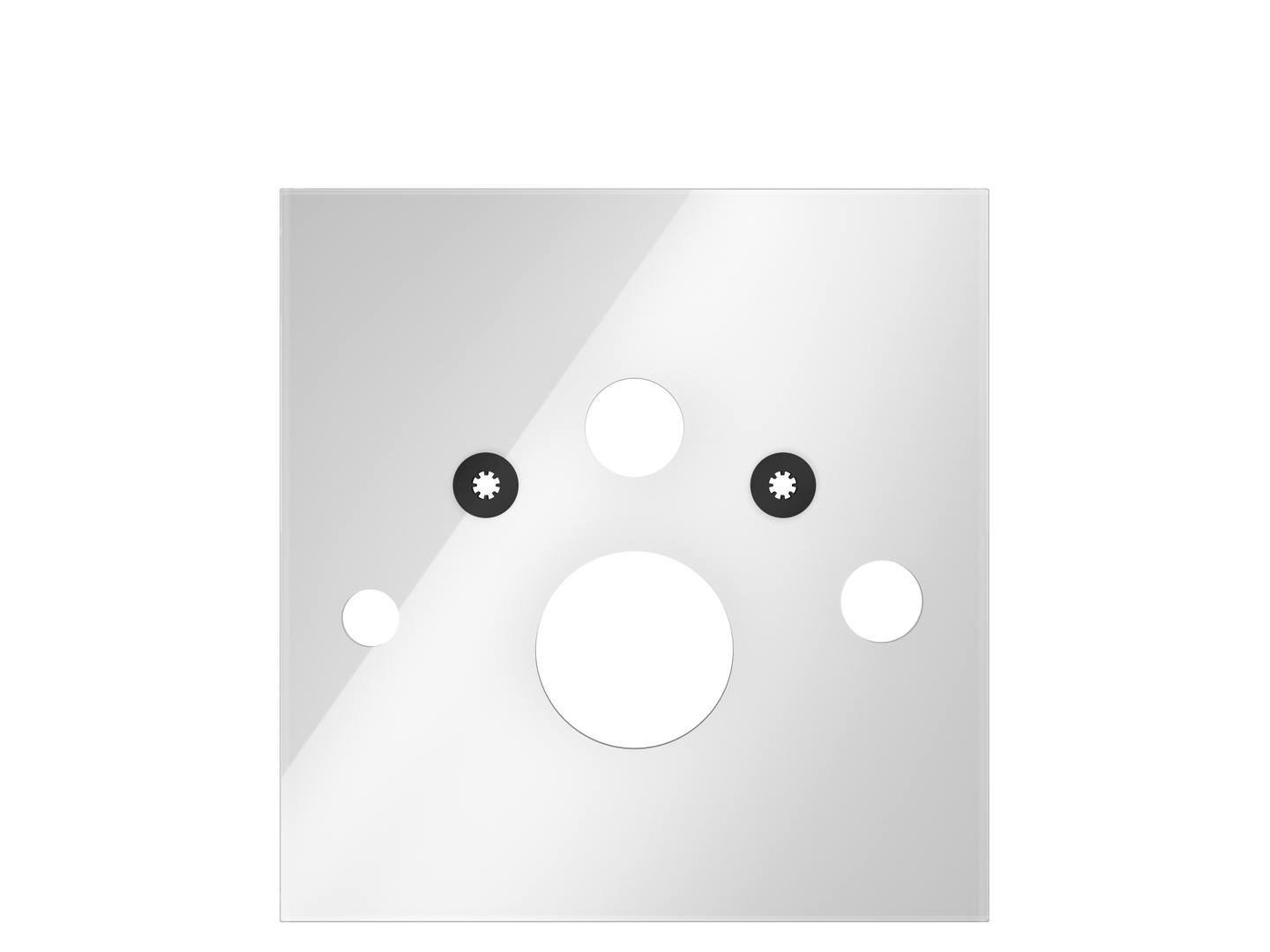 TECElux WC-Glasplatte f. Dusch-WC Toto+Geberit, Gl. weiss glzd. 9650101