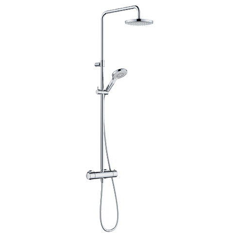 KLUDI DIVE Dive X 3S Thermostat Dual Shower System chrom 6907905-00