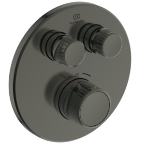Ideal Standard Brausethermostat UP Ceratherm Navigo 2 Verbraucher Rund Magnetic Grey A7296A5