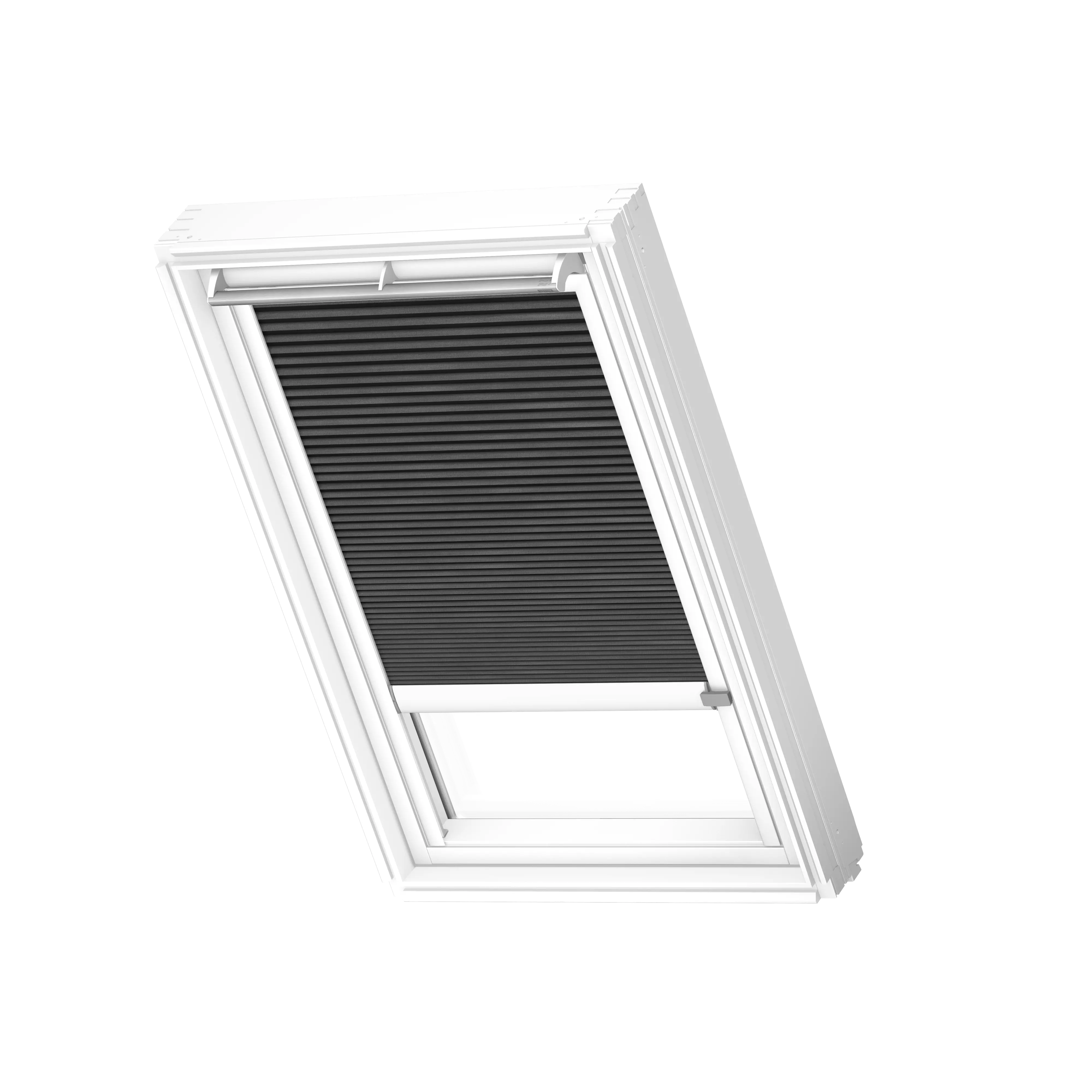 VELUX Wabenplissees solar Graphit, weisse Schiene, Standard FSC S08 1047KWL