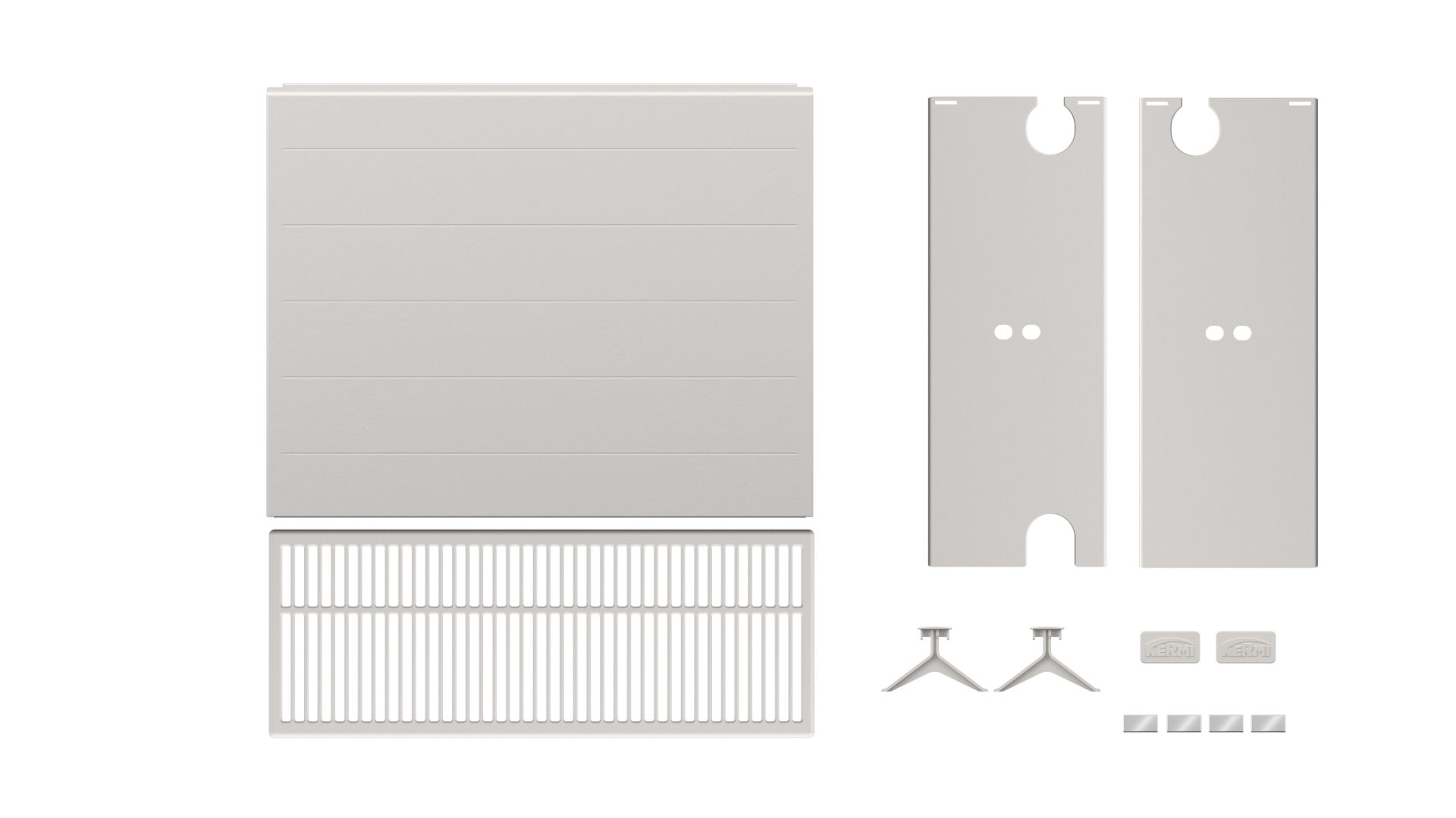 Kermi Upgrade Set Line V R T33 500x1600 Anthracite Grey ZA02430362
