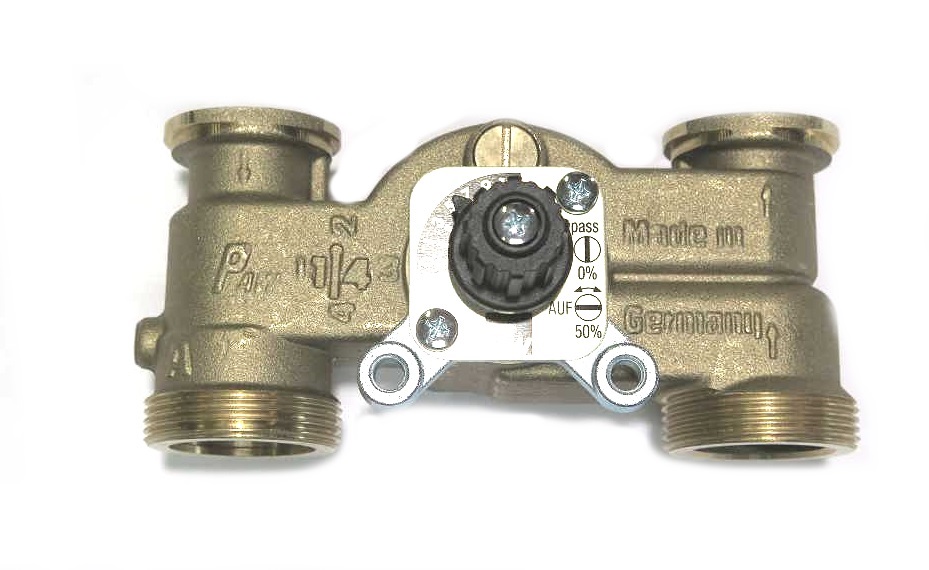 WINDHAGER Mischer 3-WEGE-H DN25 BYPASS S 3-Wege-H-Mischer DN25 m.Bypass 0-50% fuer 012086