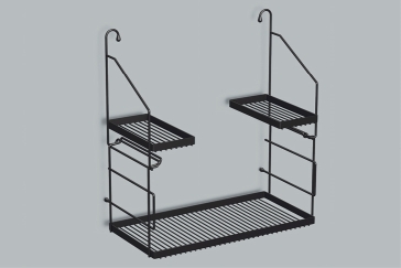 Alape Ablage UTENSILO 8902000 Mattschwarz 8902000980