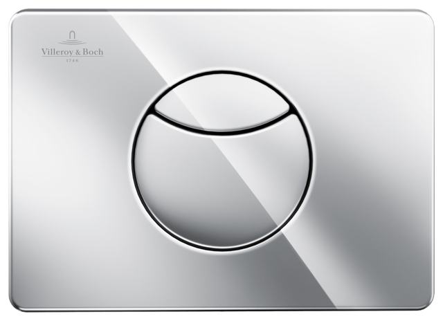 Villeroy Boch WC-Betaetigungsplatte ViConnect 205x64x145mm Eckig Verchromt 92248561 Villeroy Boch WC-Betaetigungsplatte ViConnect 205x64x145mm Eckig Verchromt 92248561