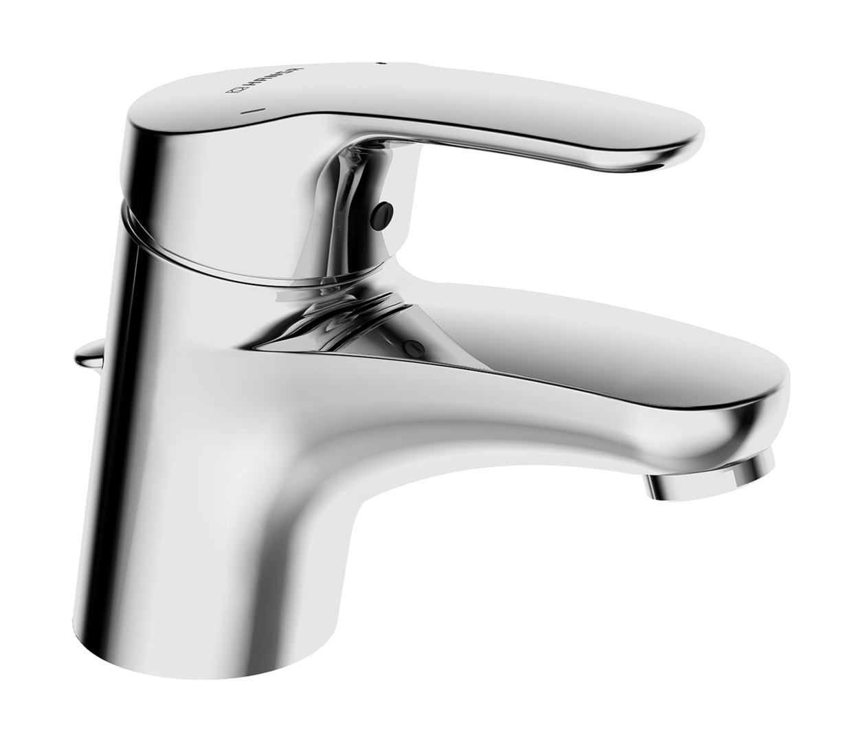 Hansa EHM Waschtisch Mischbatterie HANSAMIX 0110 Zugst.Ablgarn. Ausld. 127 mm DN15 chr 01102283