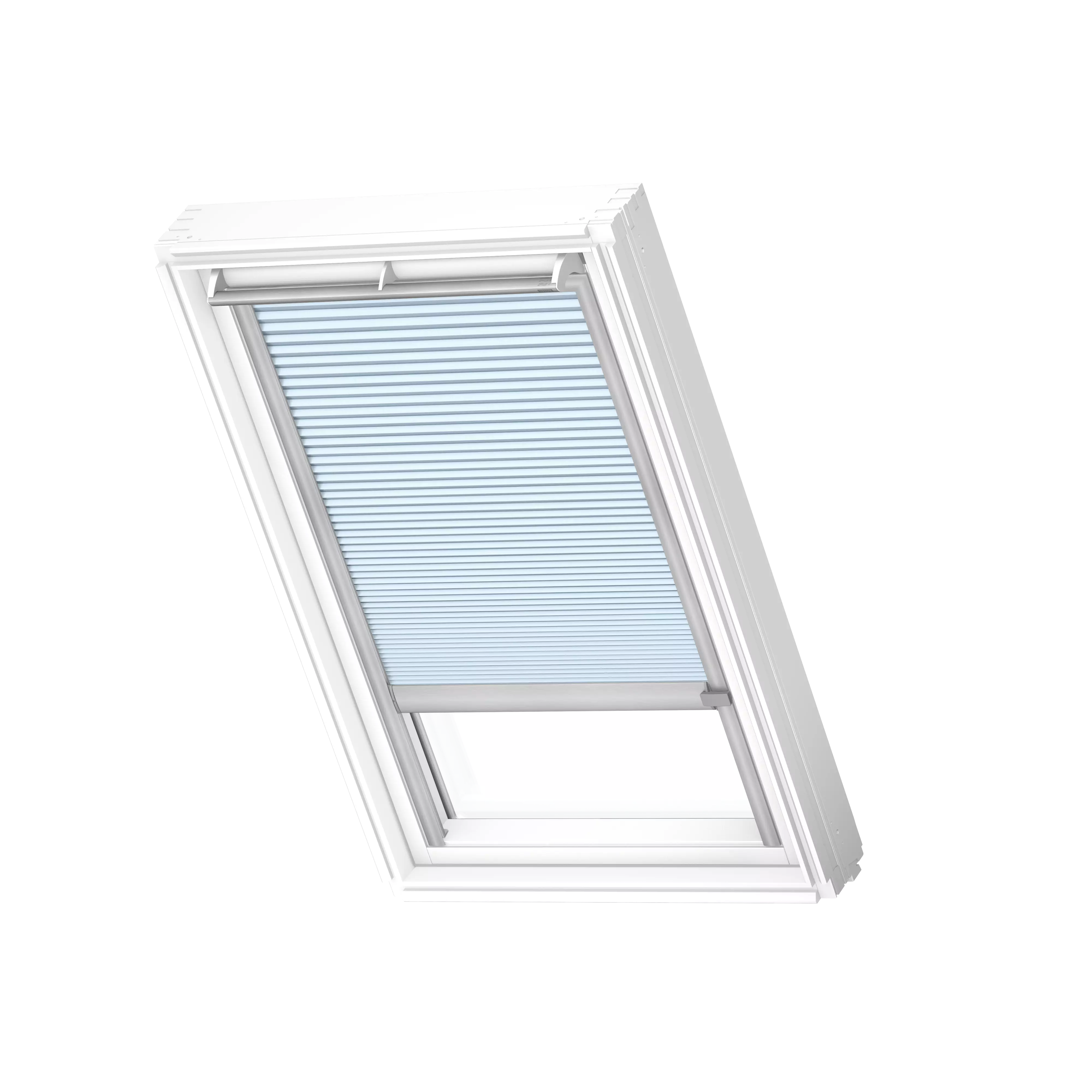 VELUX Wabenplissees elektro Gletscherblau, alu Schiene, Premium FMC MK10 1169K