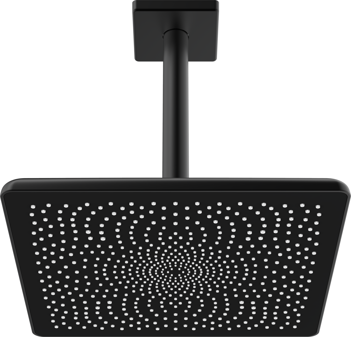 Hansa Kopfbrause HANSAAURELIA 4727 1-strahlig 250x250 mm Matt-Schwarz 4727034033