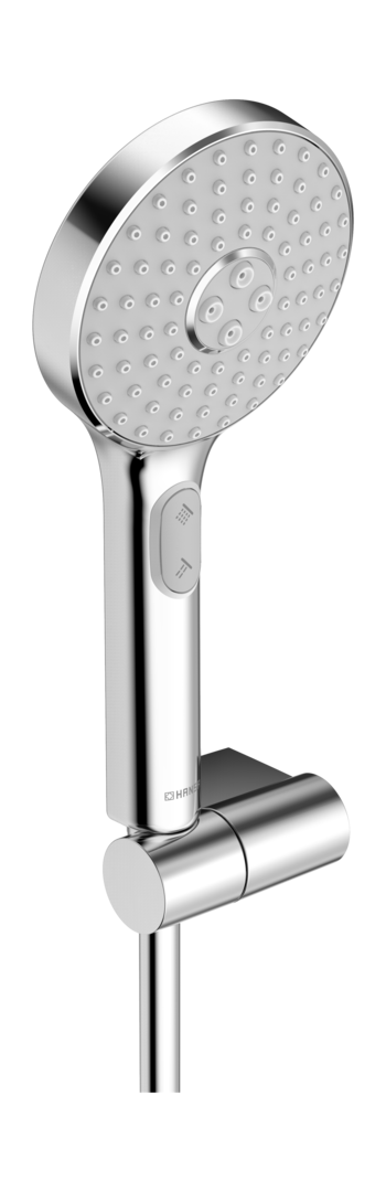 Hansa Handbrausegarnitur HANSAACTIVEJET 8438 3-strahlig chr/Hellgrau 84380133