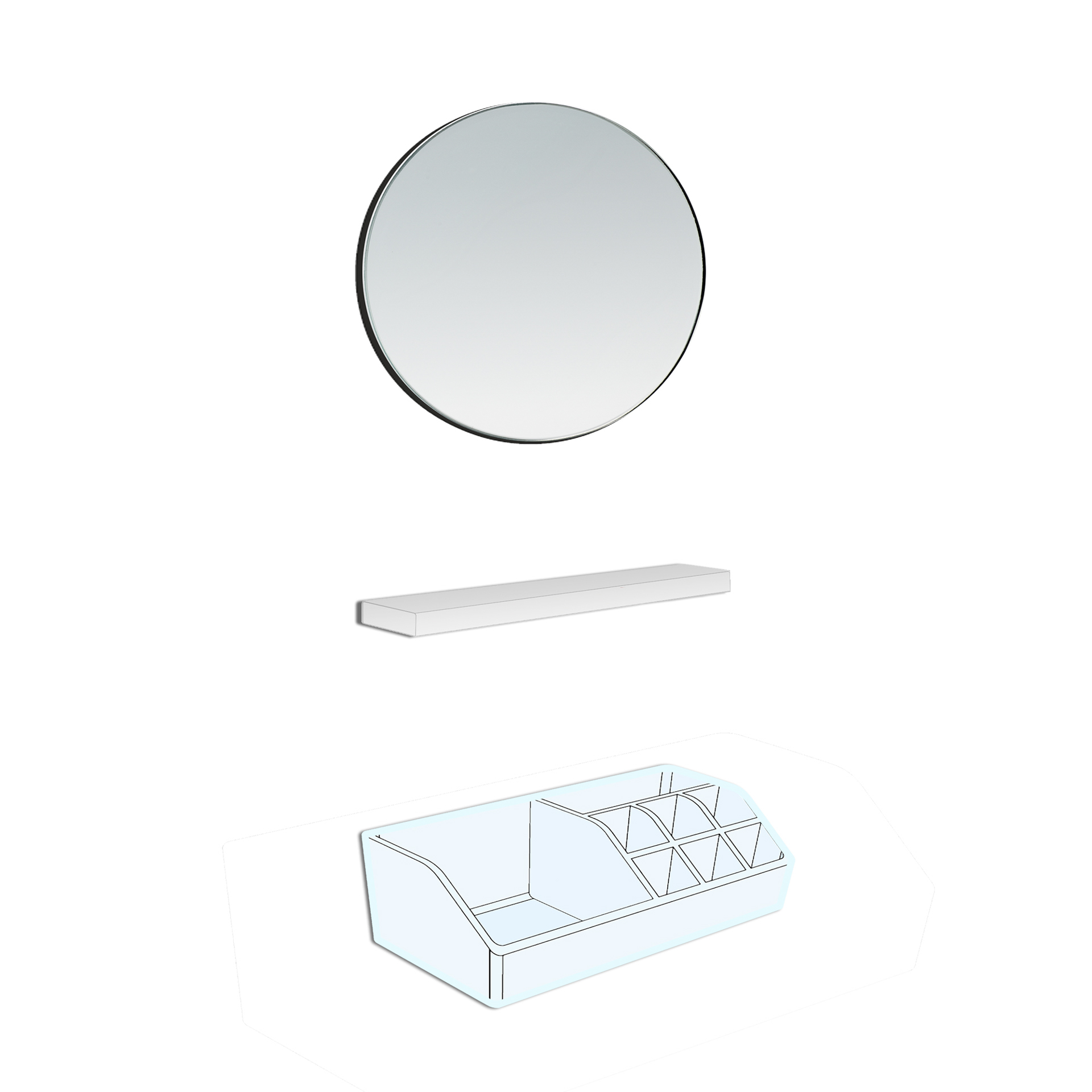 Laufen Accessoires FRAME 25 Kosmetikspiegel Magnetleiste Schale H4906009000001 Laufen Accessoires FRAME 25 Kosmetikspiegel Magnetleiste Schale H4906009000001