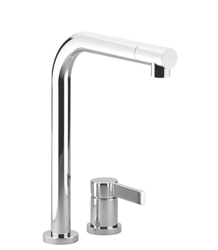 Dornbracht 2-Lochbatt. ELIO 32800790 Chrom gebuerstet (Edelstahl-Look) 32800790-93