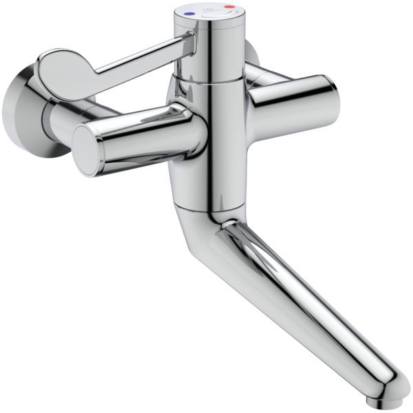 Ideal Standard Wand-WT-Thermostat Ceraplus Safe SQ Ausld. 200mm absp.S-Anschluesse Chrom A6700AA