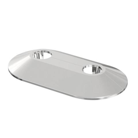 Flamco Doppelrosette RVDC 15/50 chrom, Kunststoff 12529 Flamco Doppelrosette RVDC 15/50 chrom, Kunststoff 12529