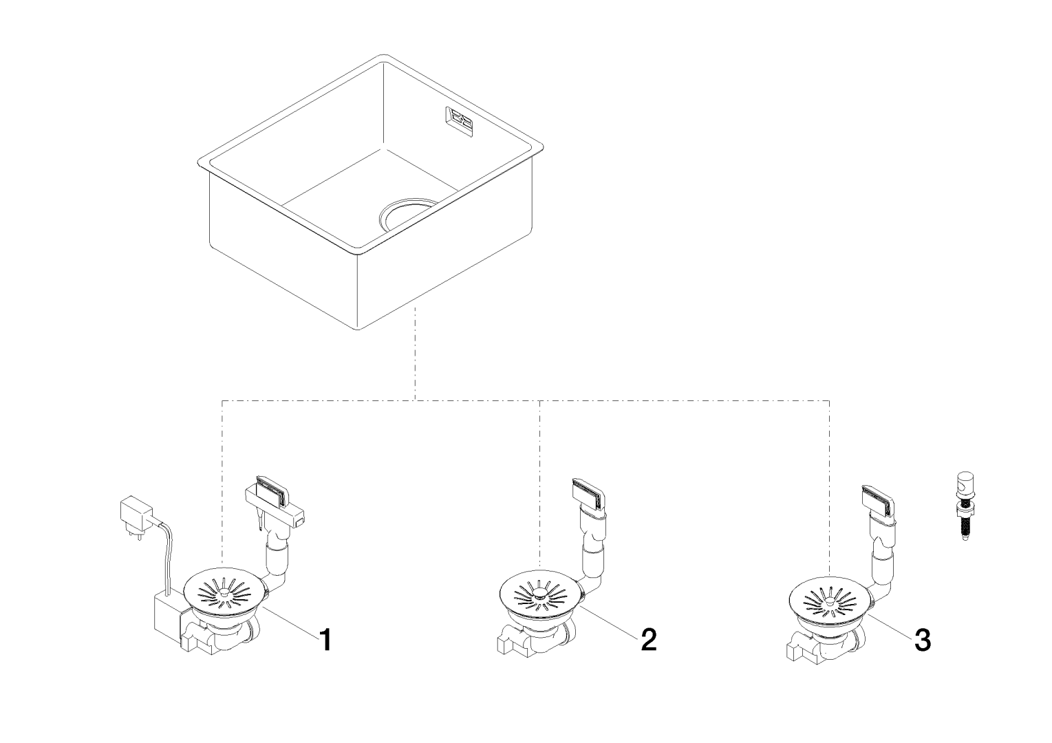 Dornbracht Einzelbecken SERIENNEUTRAL 38340003 Edelstahl 38340003-85
