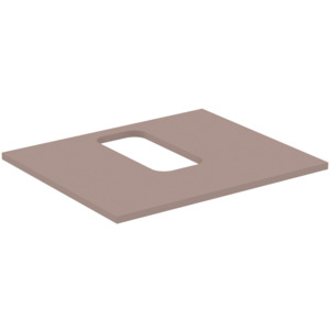 Ideal Standard WT-Platte i.life B mittigerAusschnitt f.1 Wand-WT 602x507x18mm Greige matt T5413NH