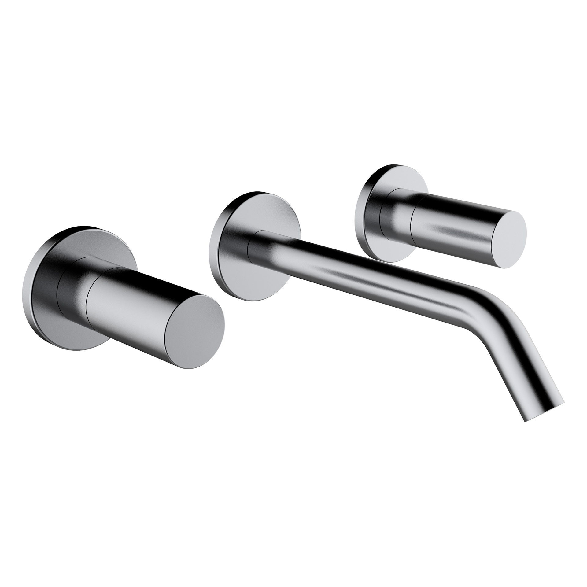 Laufen 3-Loch WT Mischer UP K-LAUFEN Auslauf 175 mm PVD Edelstahl gebuerstet H3123360901201