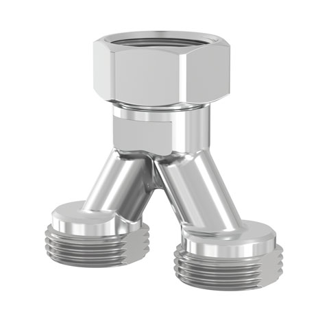 Flamco Anschlussverteiler Y-Form MS vern. G3/4a Eurok. x G3/4i EK, Achsab. 38,5mm F10506