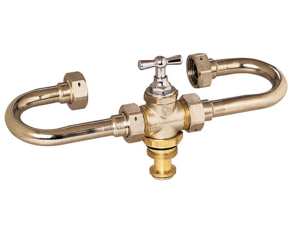 Flamco Ventilwasserzaehlergarnitur DN20 fuer Wasserzaehler mit Baulaenge 110mm M1270870
