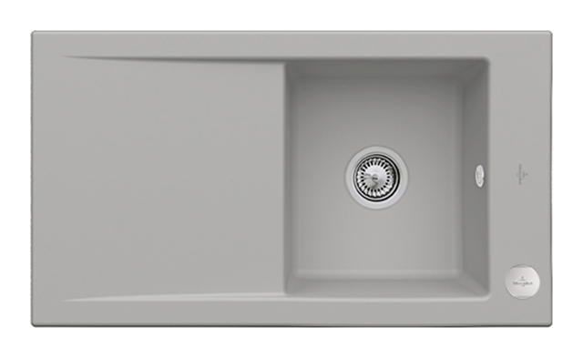 Villeroy Boch flaechenbuendige Spuele Timeline 50 flat 33072F 865x475mm re-eckig Fossil cplus 33072FKD