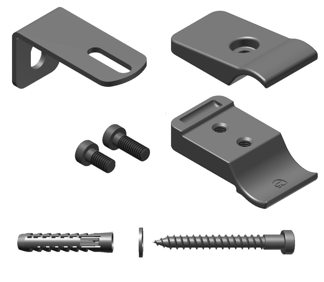 Abstandshalter-Set 4 RAL9016 ZB03250001