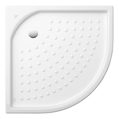 Villeroy Boch Duschwanne O.novo 900x900x55mm Viertelkreis Weiss Alpin 62099001