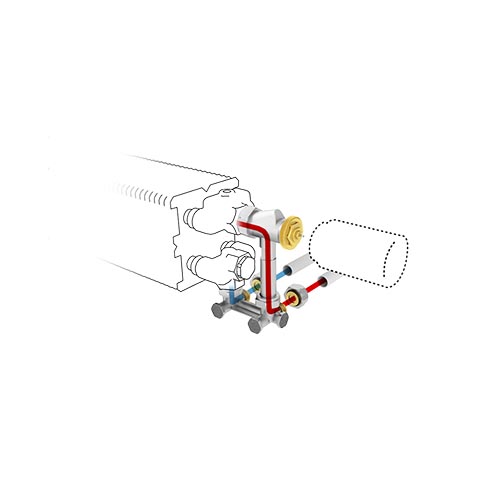 Jaga AnschlussSatz 103 AB 4 zur Wand, Vorlauf Aussens., nur Heizen COLO.HBSW.AB.4 Jaga AnschlussSatz 103 AB 4 zur Wand, Vorlauf Aussens., nur Heizen COLO.HBSW.AB.4