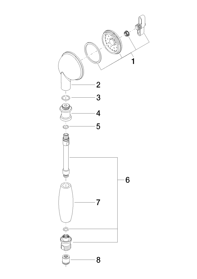 Dornbracht Brause ERSATZTEILE 04120900411 Messing gebuerstet (23kt Gold) 04120900411-28