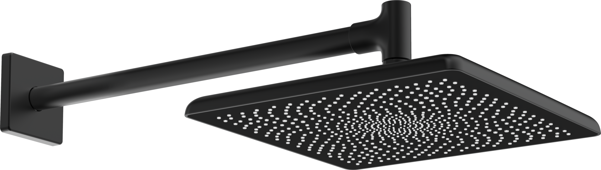 Hansa Kopfbrause HANSAAURELIA 4726 1-strahlig 250x250 mm Matt-Schwarz 4726034033