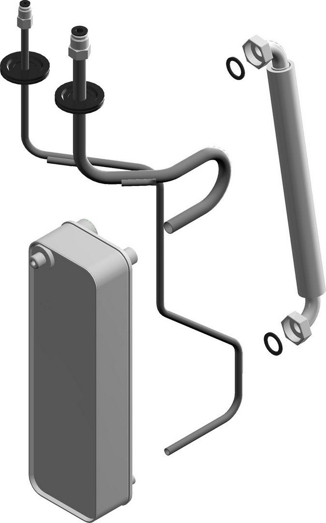BOSCH Ersatzteil TTNR: 8738210367 Waermetauscher m. Rohrleitung BOSCH Ersatzteil TTNR: 8738210367 Waermetauscher m. Rohrleitung