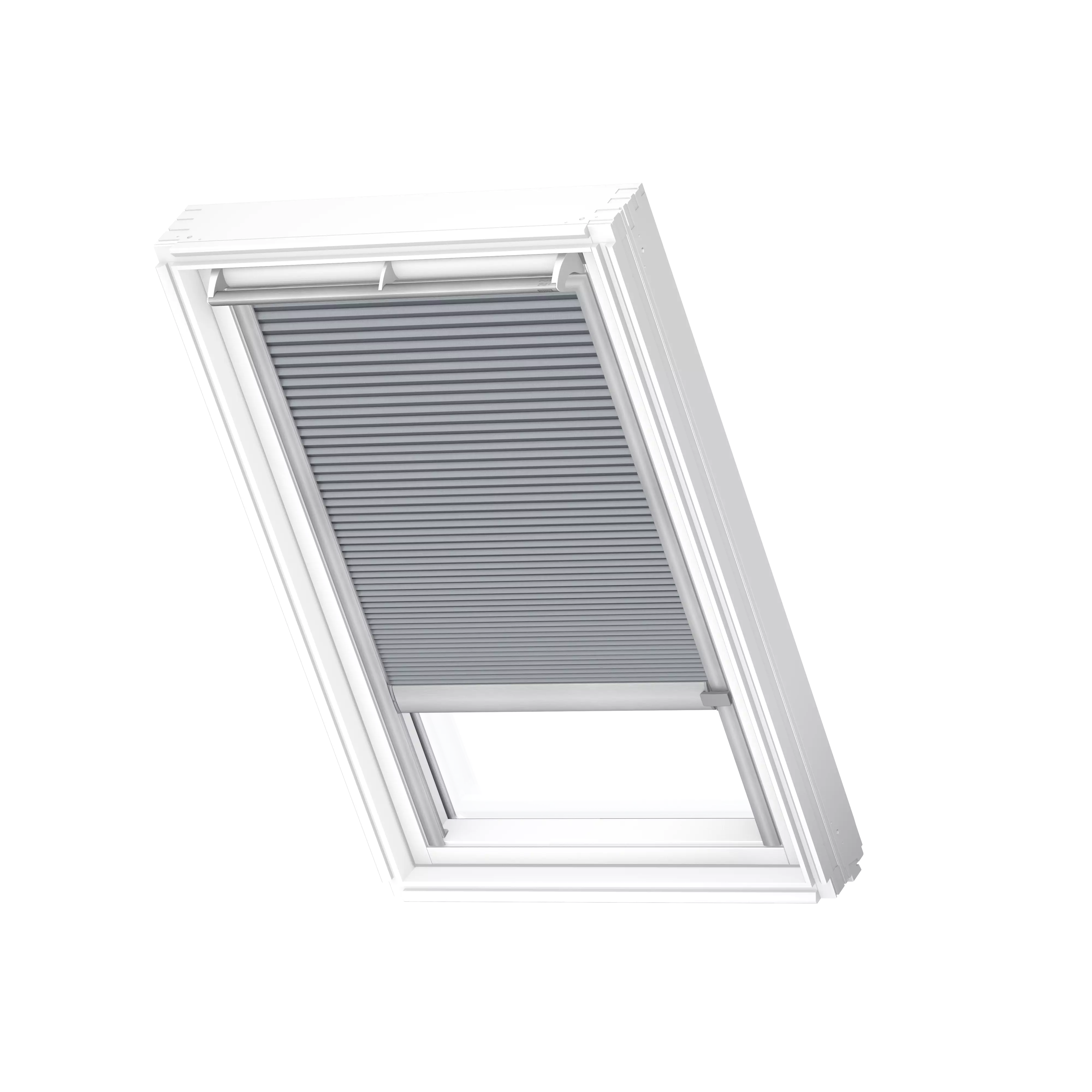 VELUX Wabenplissees elektro Betongrau, alu Schiene, Standard FMC FK08 1163K