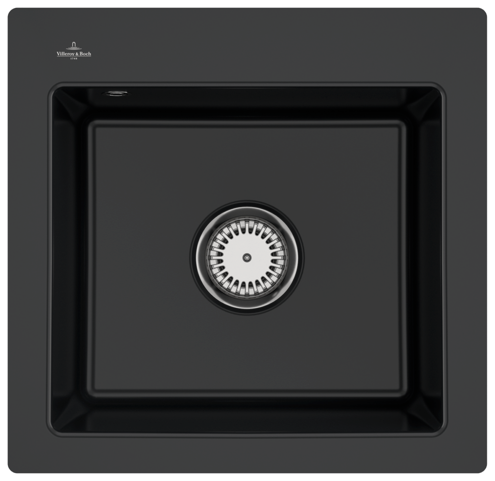 Villeroy Boch flaechenbuendige Spuele SuBadewanneay 50 S flat 33151F 490x475mm Rechteck Pure Black 33151FR7 Villeroy Boch flaechenbuendige Spuele SuBadewanneay 50 S flat 33151F 490x475mm Rechteck Pure Black 33151FR7