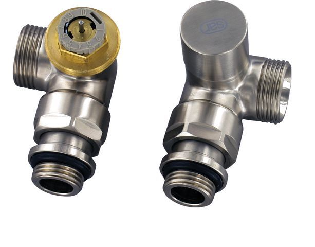 Flamco Design-Therm.-Ventil-Set Wi.eck D3933 G1/2a x G3/4a EK, M30x1,5, MS Edelstahl CL342003001