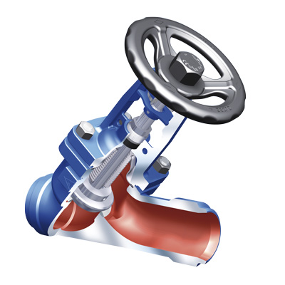 ARI Schraegs.-Schweiss.-Absperrv FABA Plus DN25 PN40 1.0619+N Kantensitzkegel 350660025011