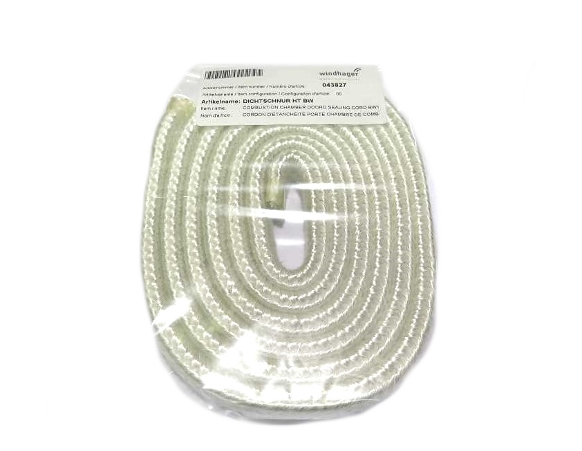 WINDHAGER DICHTSCHNUR HT BW Dichtschnur fuer Heiztuer (Glasfaserpkg.16 043827