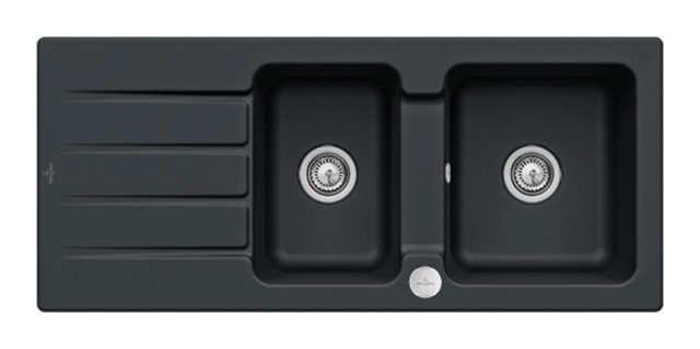 Villeroy Boch EB-SP Architectura 80 1160x510mm Exc-Garn. IB reversibel Keram. Ebony c+ 338002S5