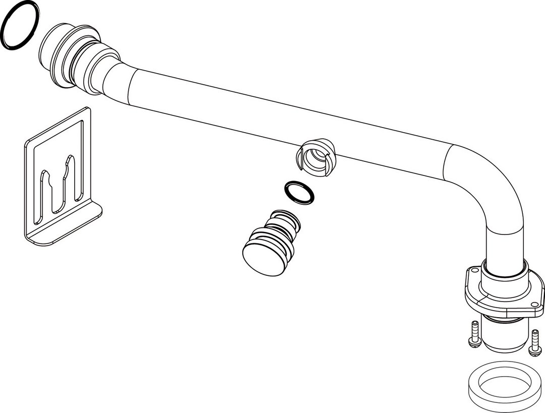 BOSCH Ersatzteil TTNR: 7736700339 Vorlaufrohr Heizung BOSCH Ersatzteil TTNR: 7736700339 Vorlaufrohr Heizung