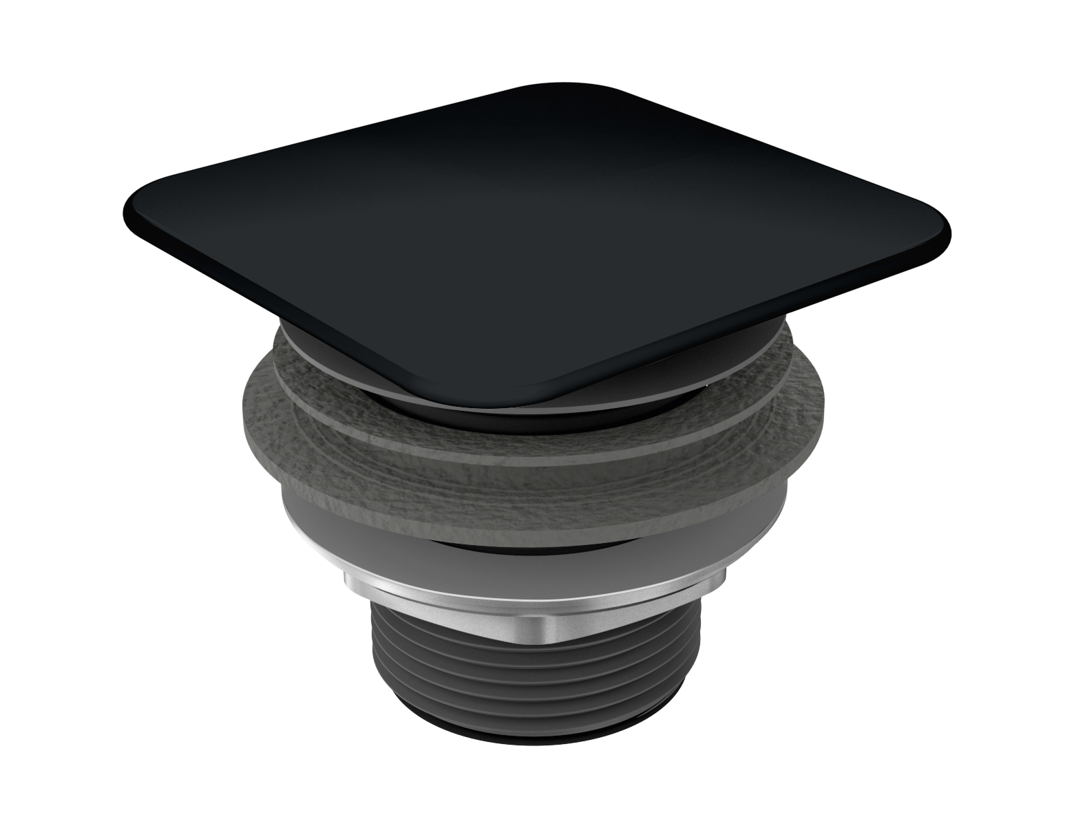 Kaldewei Permanentablaufventil Mod. 3905 mit emaill. Deckel,eckig,cool grey 90 905900000667