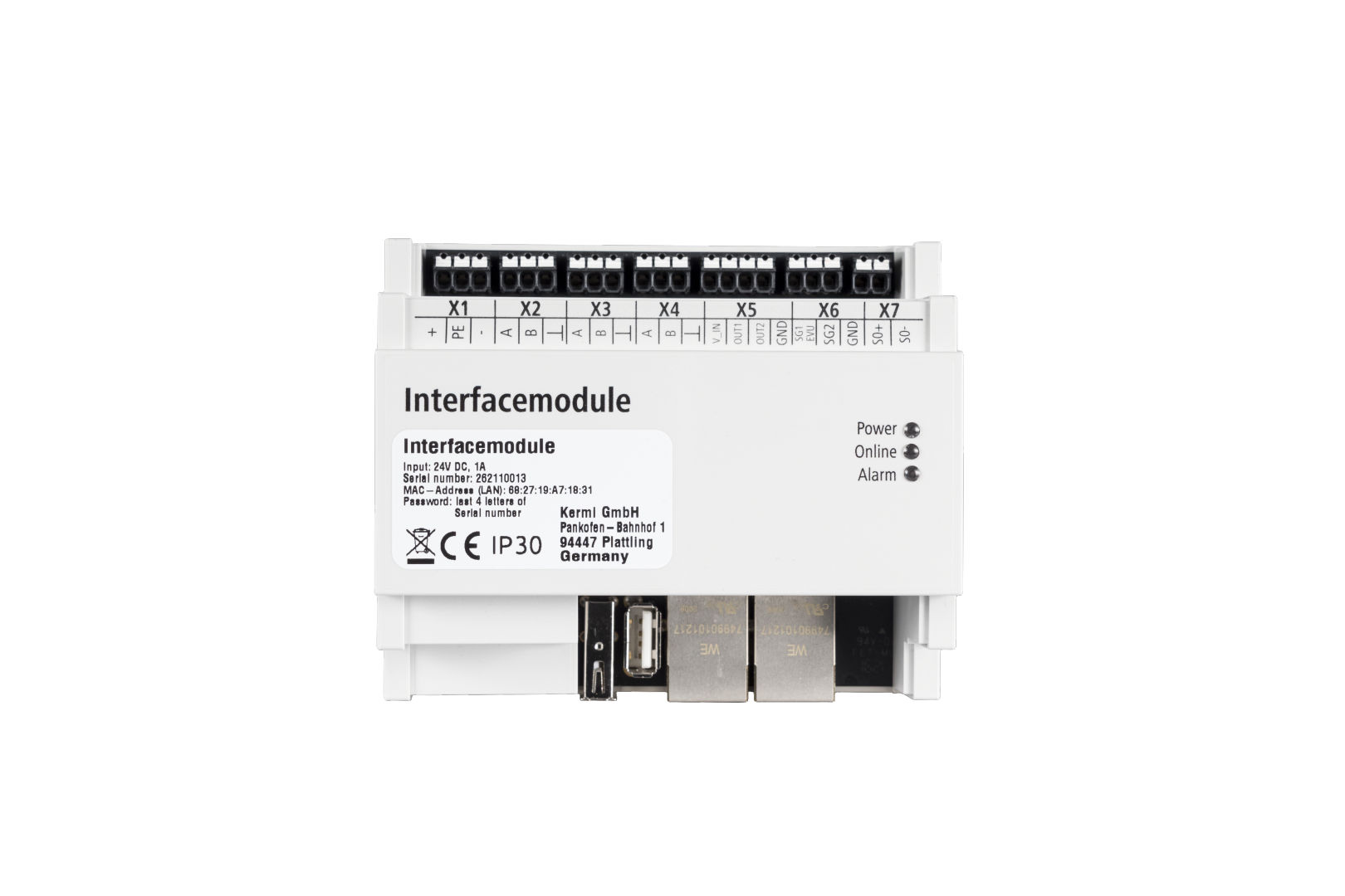 Kermi x-center Interface-Systemmodul W40680 Kermi x-center Interface-Systemmodul W40680